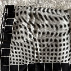 Black and White Checkered Scarf